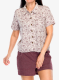 Ženska srajca Royal Robbins Camino Pucker S/S - wild rhubarb caledonia pt