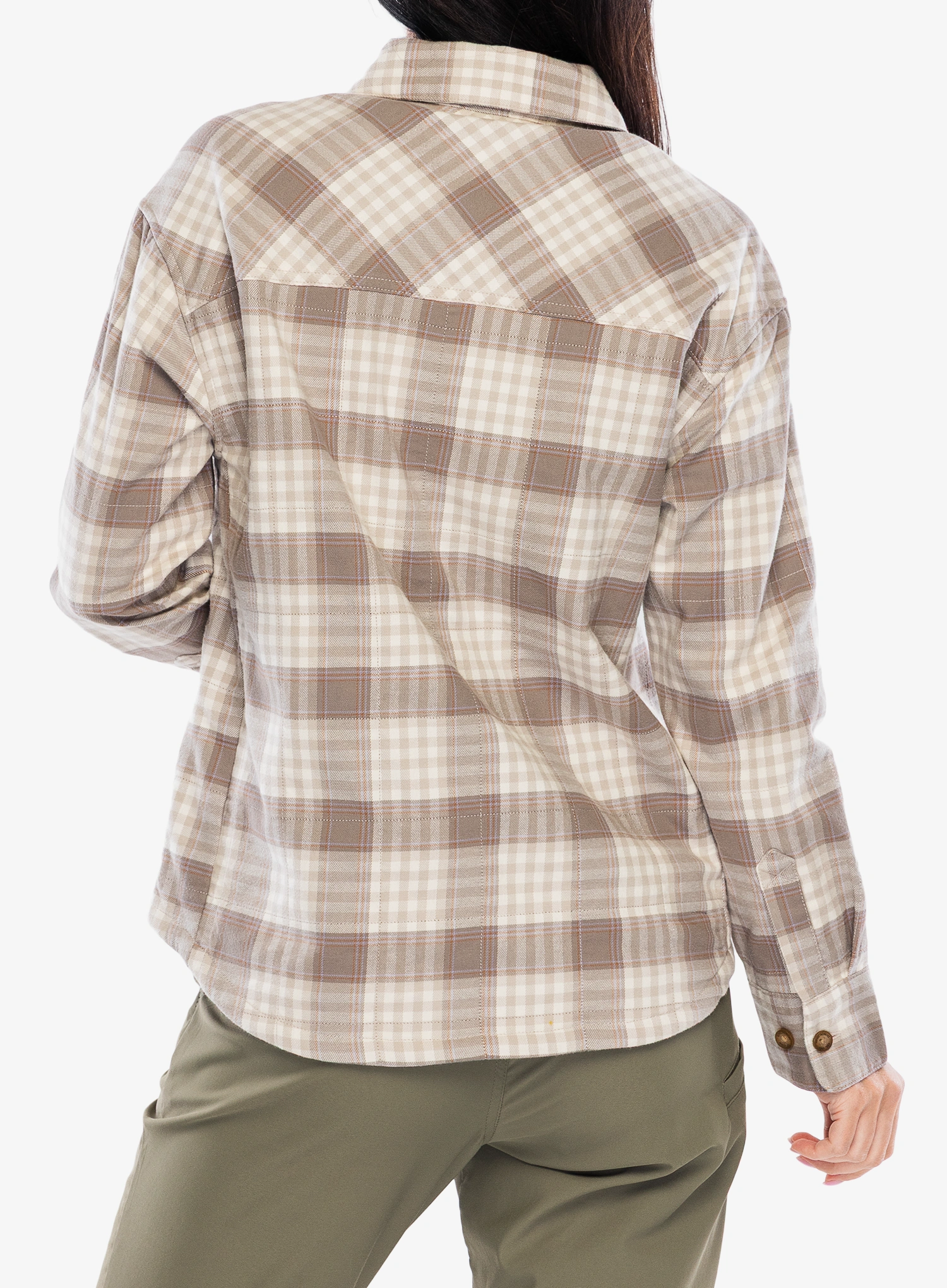 Ženska srajca Royal Robbins Vista Flannel Shacket - chalk antelope pld