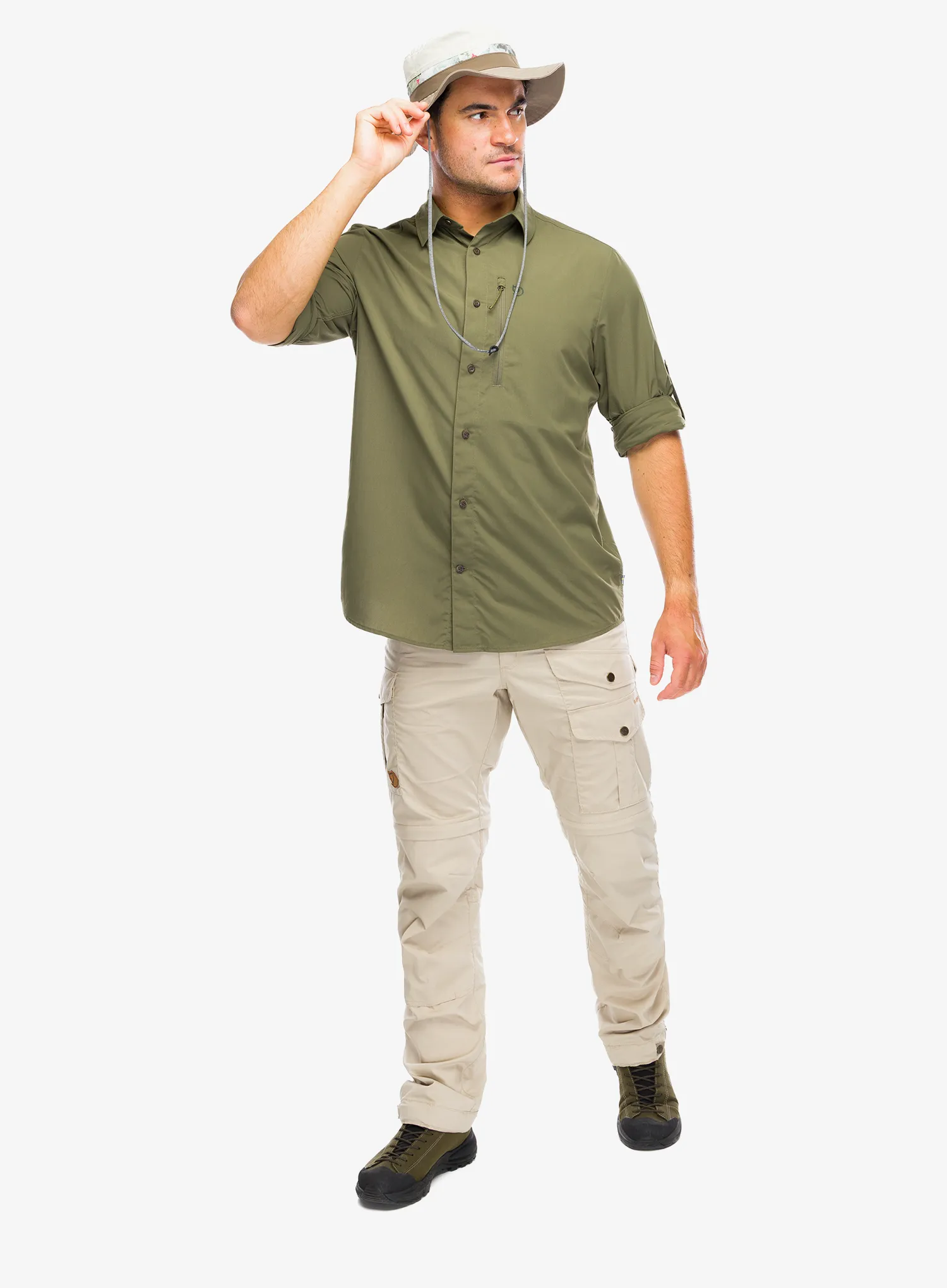 Pohodniška srajca Fjallraven Abisko Hike Shirt LS - laurel green
