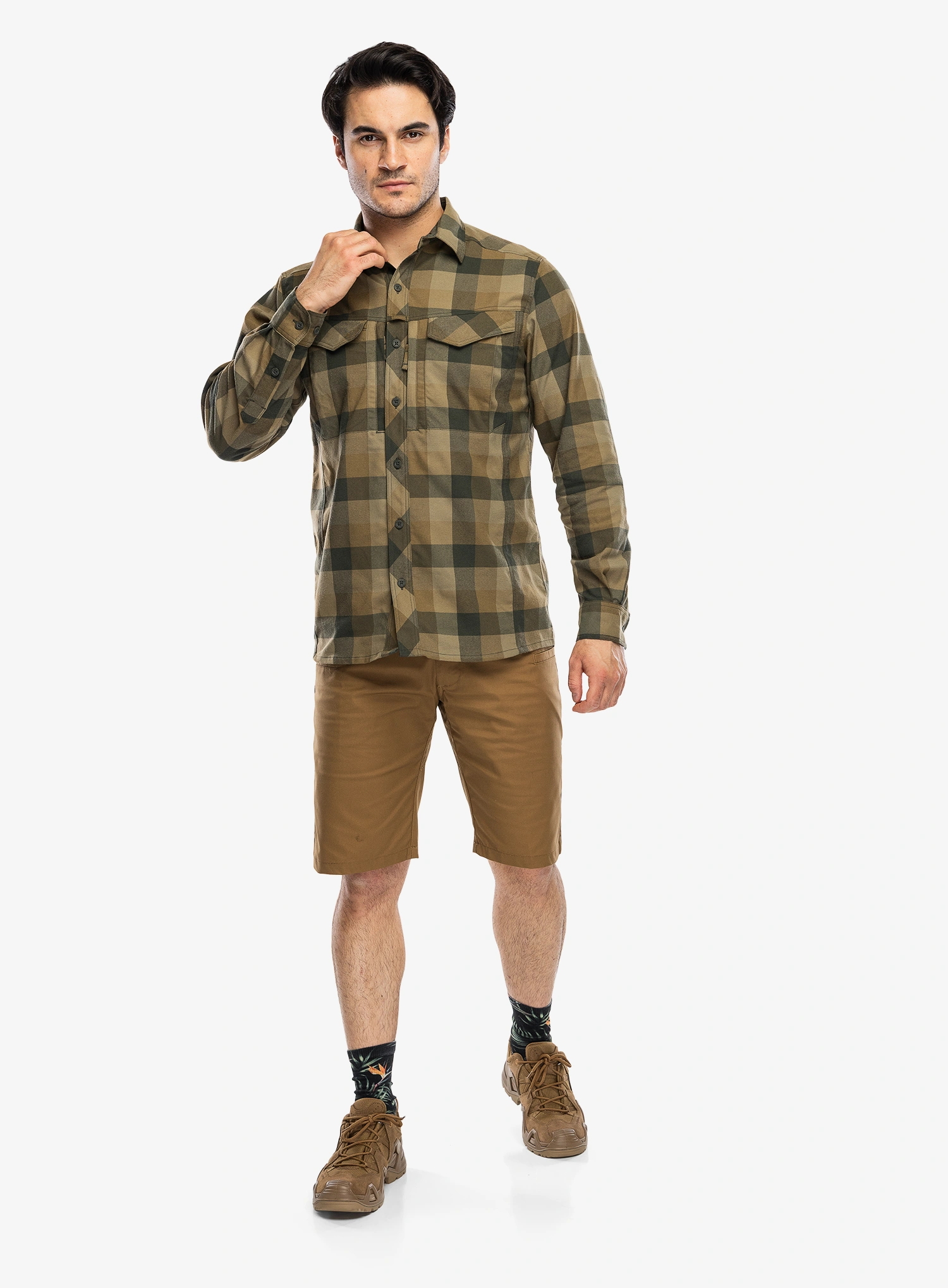 Pohodniška srajca Helikon-Tex Defender Mk2 Nylon Sorona Blend - bayou moss