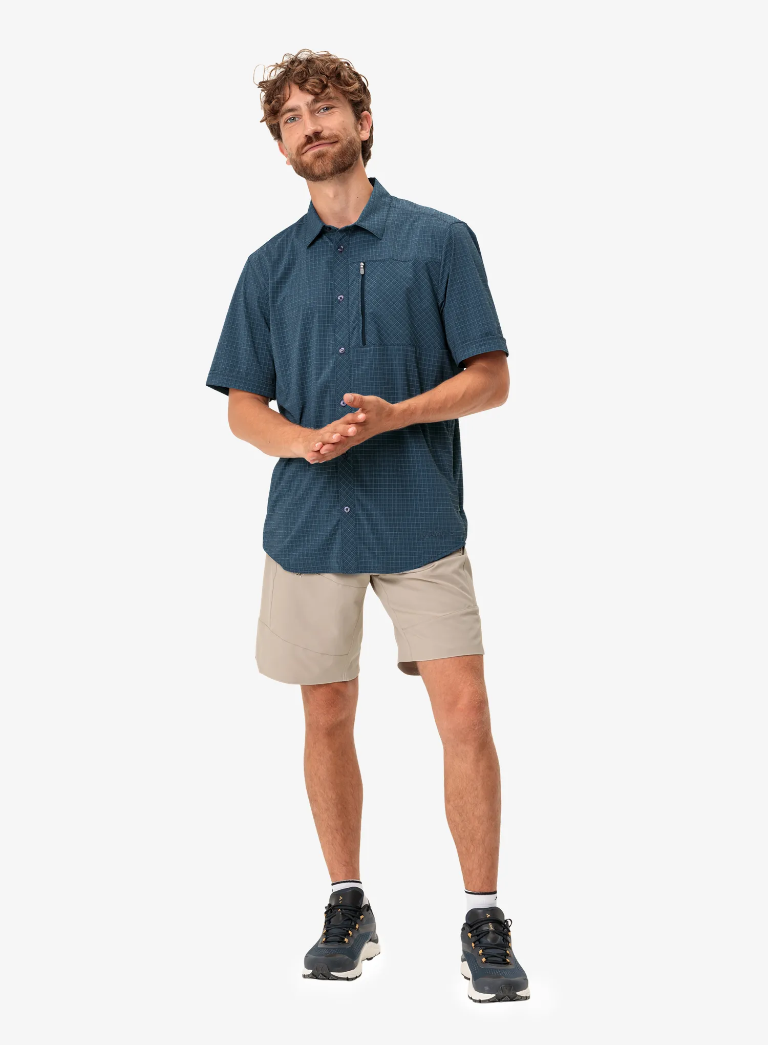Pohodniška srajca Vaude Seiland Shirt IV - dark sea