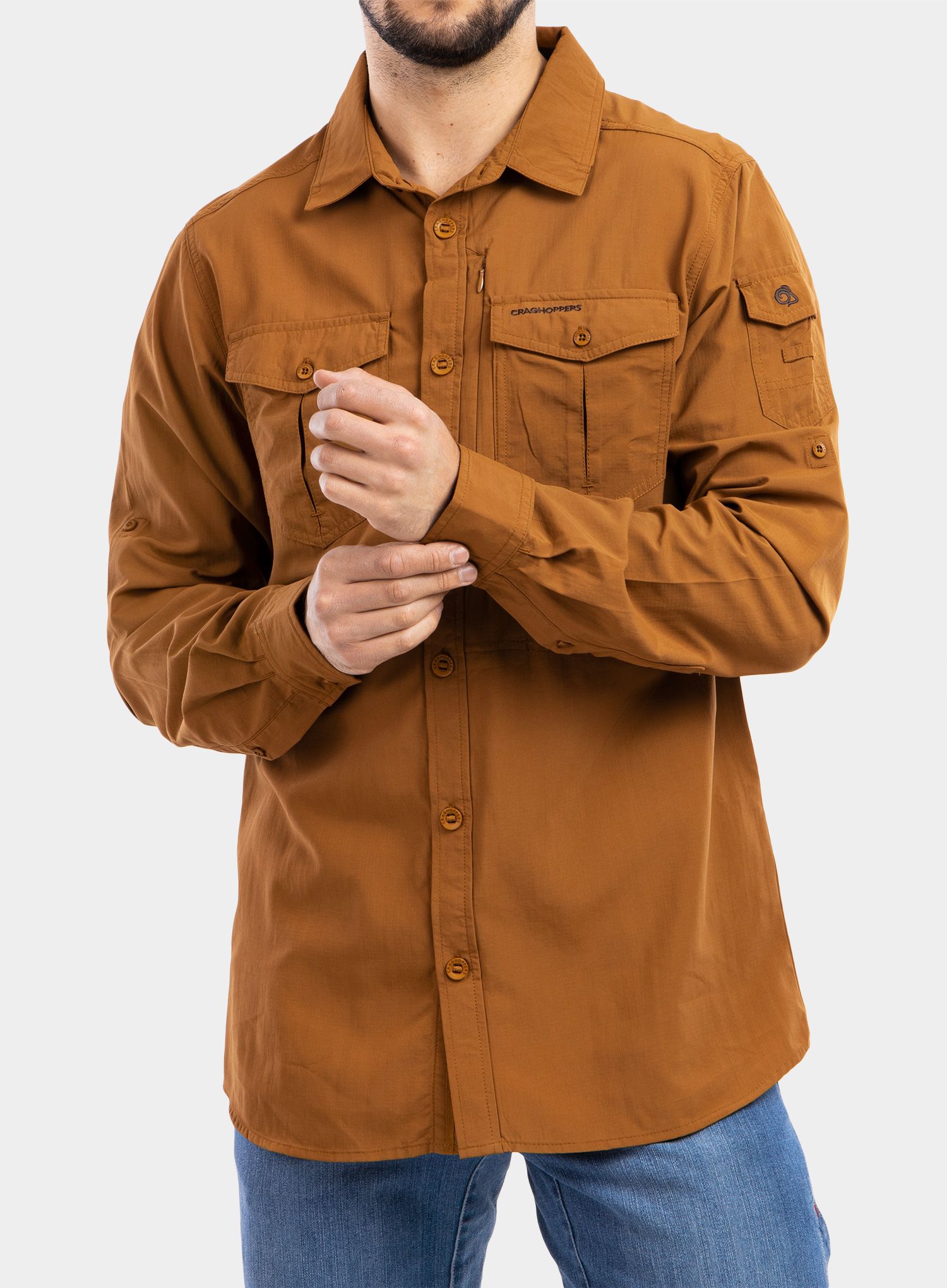 Srajca Craghoppers NosiLife Adventure II L/S Shirt - rubber