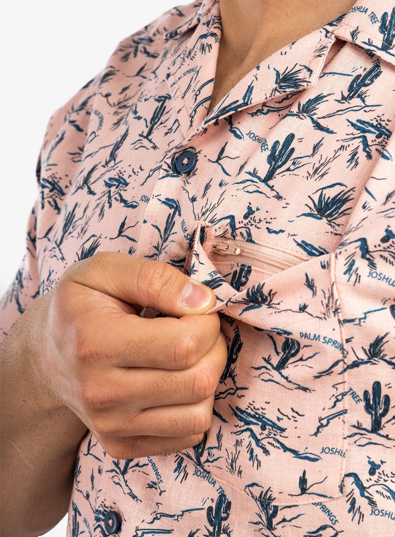 Srajca Craghoppers NosiBotanical Hula S/S - chalk pink print