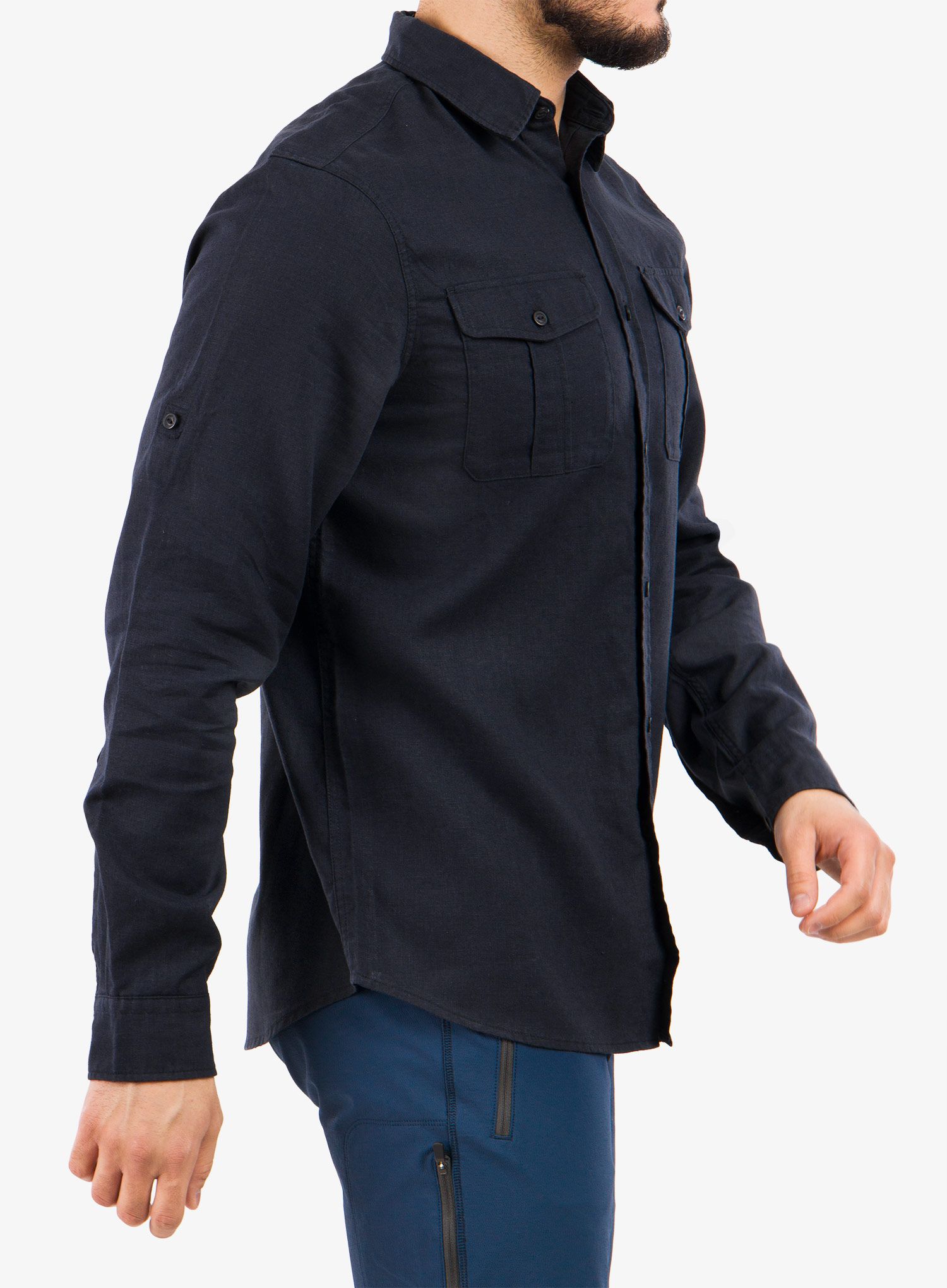 Srajca Fjallraven Övik Travel Shirt LS  - dark navy