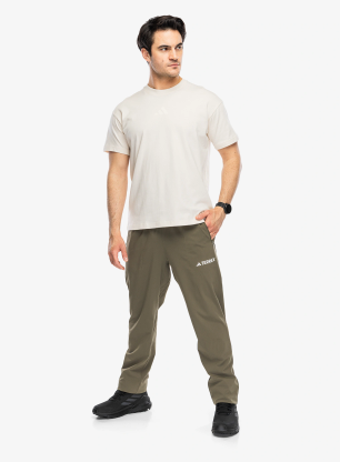 Bombažna majica adidas TERREX Multi T-Shirt Meadow Pack - wonder white