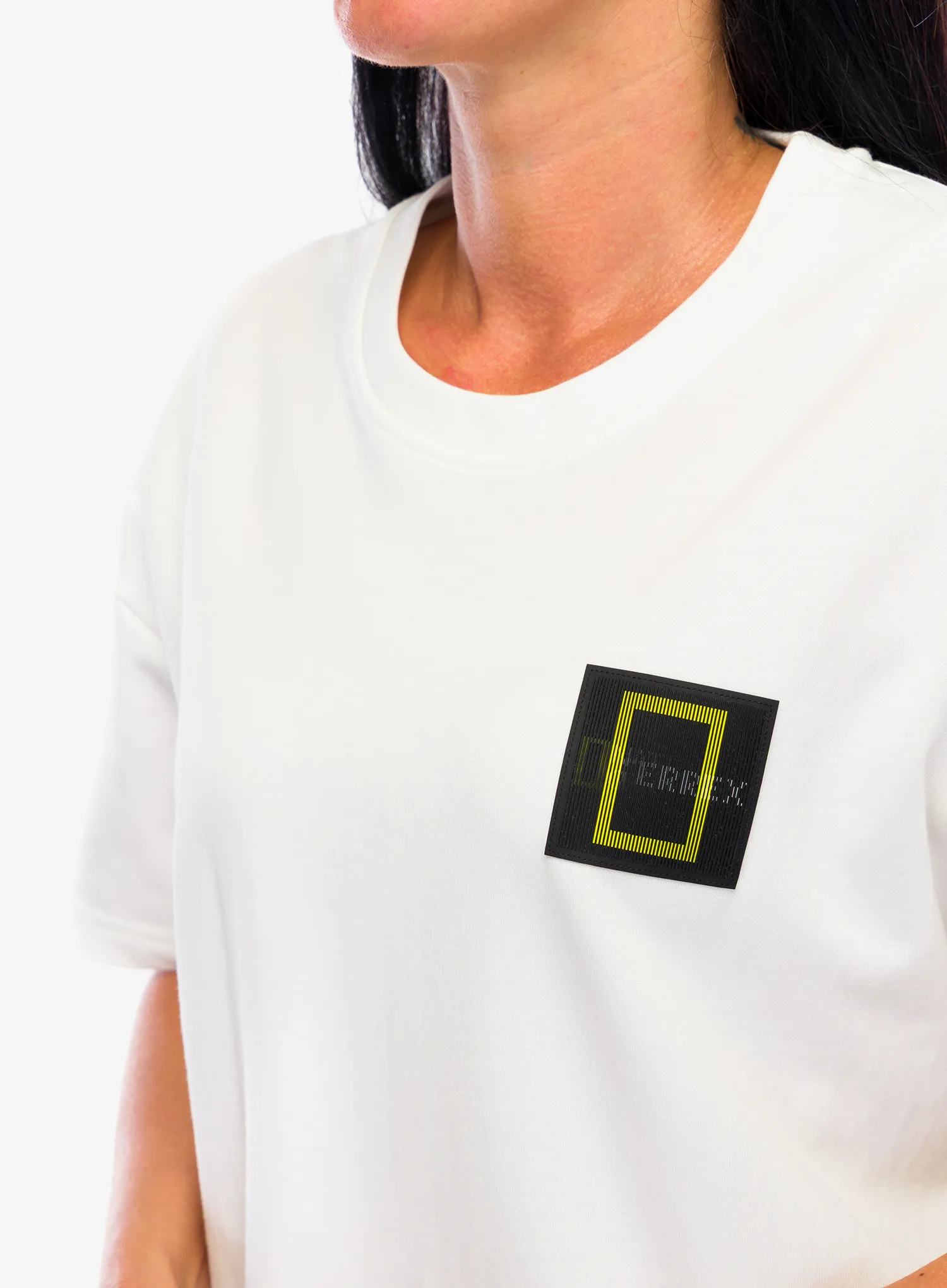 Bombažna majica adidas TERREX National Geographic Graphic Short Sleeve T-Shirt - core white