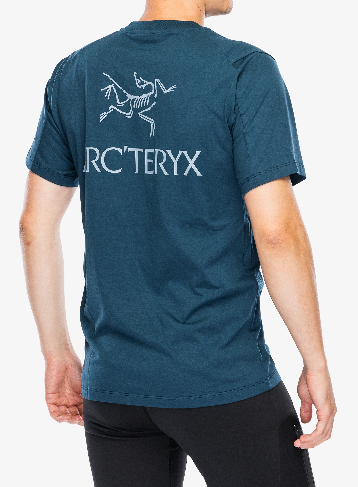 Bombažna majica Arcteryx Kragg SL Cotton Bird Word SS - nightscape/lt night