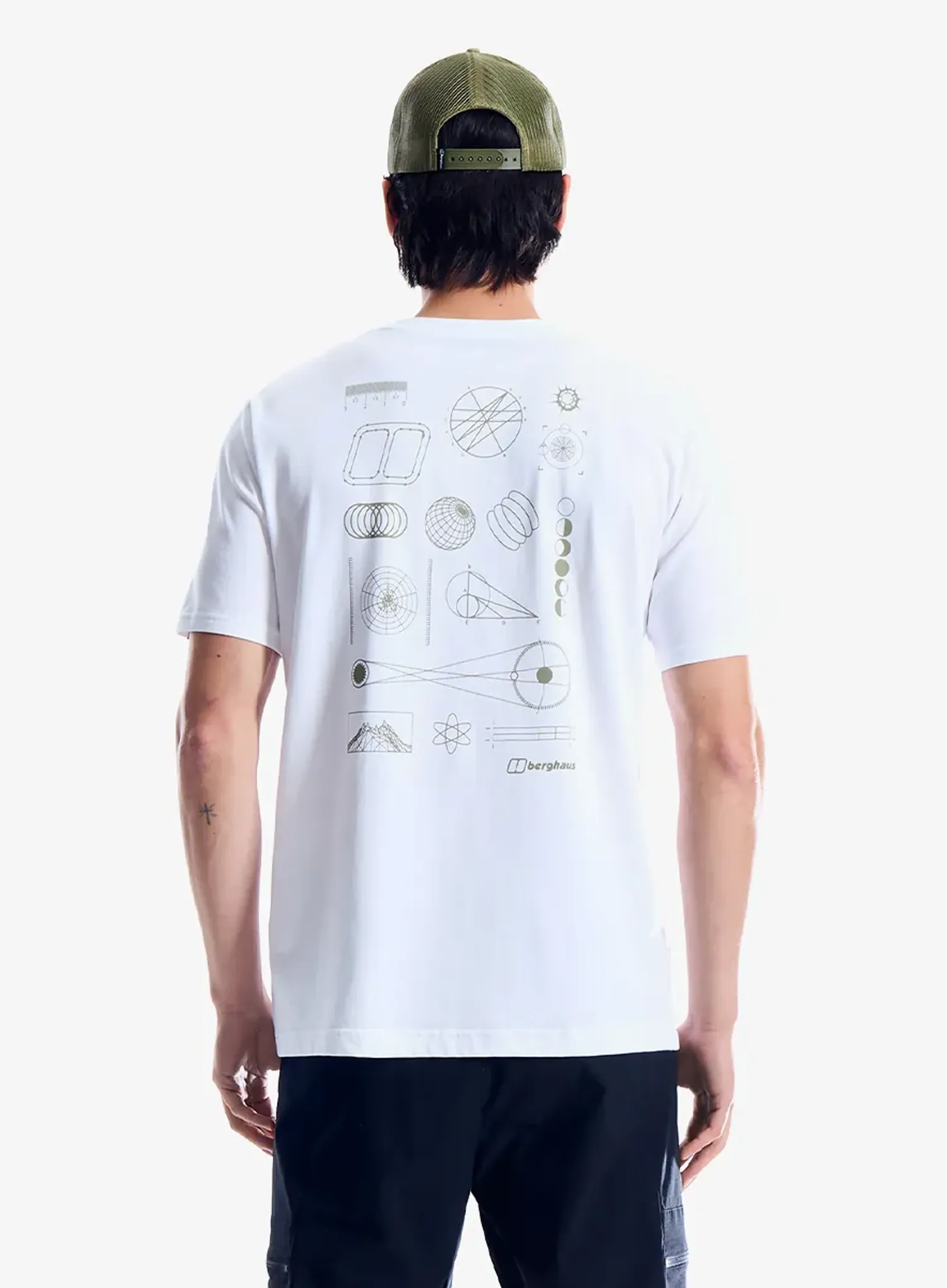 Bombažna majica Berghaus Geo Mountaintry Essential Tee Am - pure white