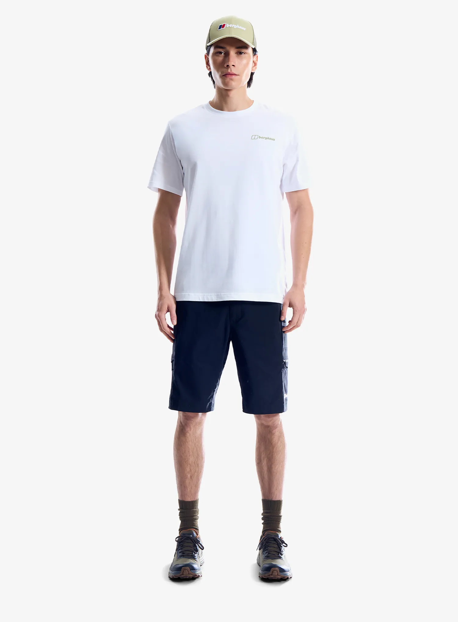 Bombažna majica Berghaus Geo Mountaintry Essential Tee Am - pure white