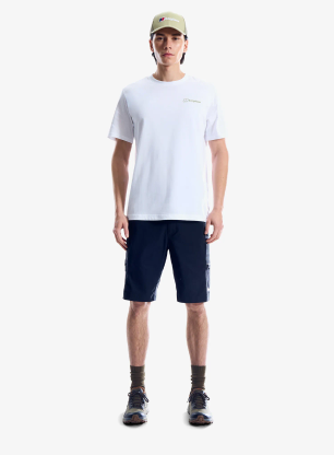 Bombažna majica Berghaus Geo Mountaintry Essential Tee Am - pure white