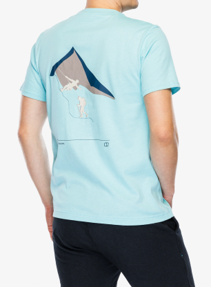 Bombažna majica Berghaus Grappled SS Tee - arctic