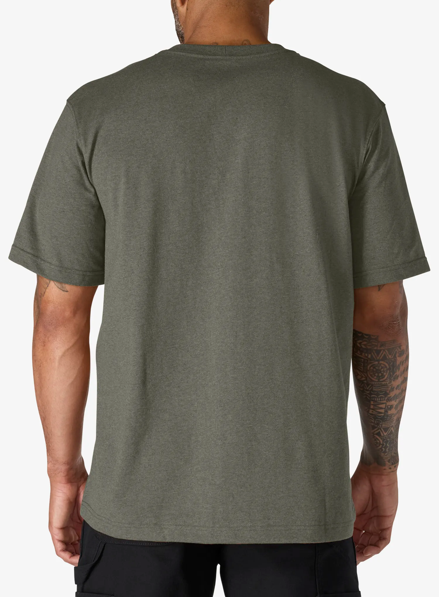 Bombažna majica Carhartt Dearborn Relaxed Pocket T-Shirt - dusty olive