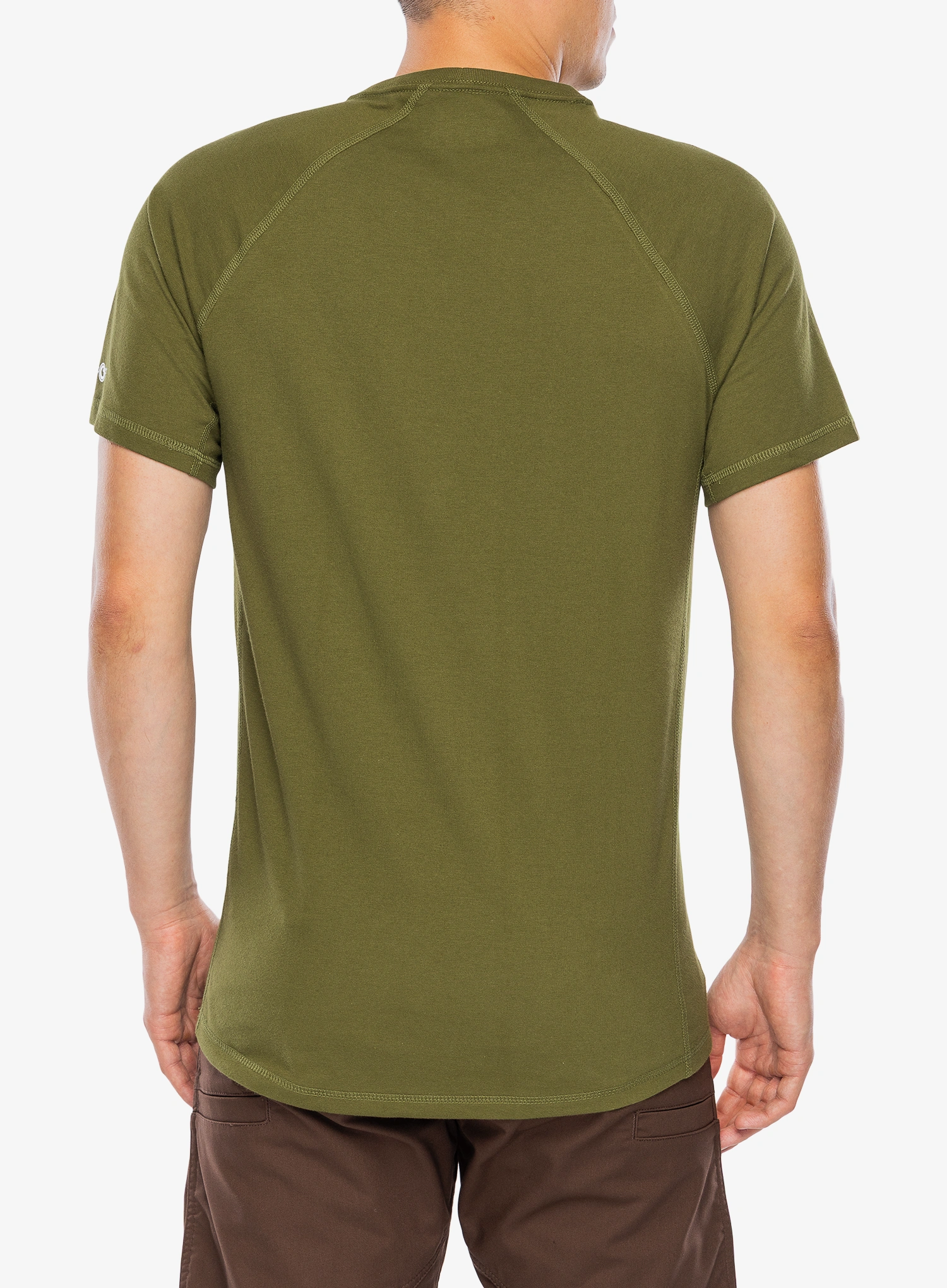 Bombažna majica Carhartt Force Pocket S/S T-Shirt - dark bronzed green