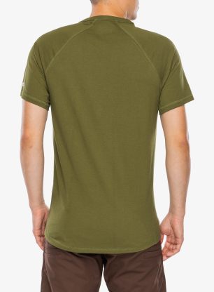 Bombažna majica Carhartt Force Pocket S/S T-Shirt - dark bronzed green