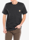 Bombažna majica Carhartt K87 Pocket S/S T-Shirt - carbon heather