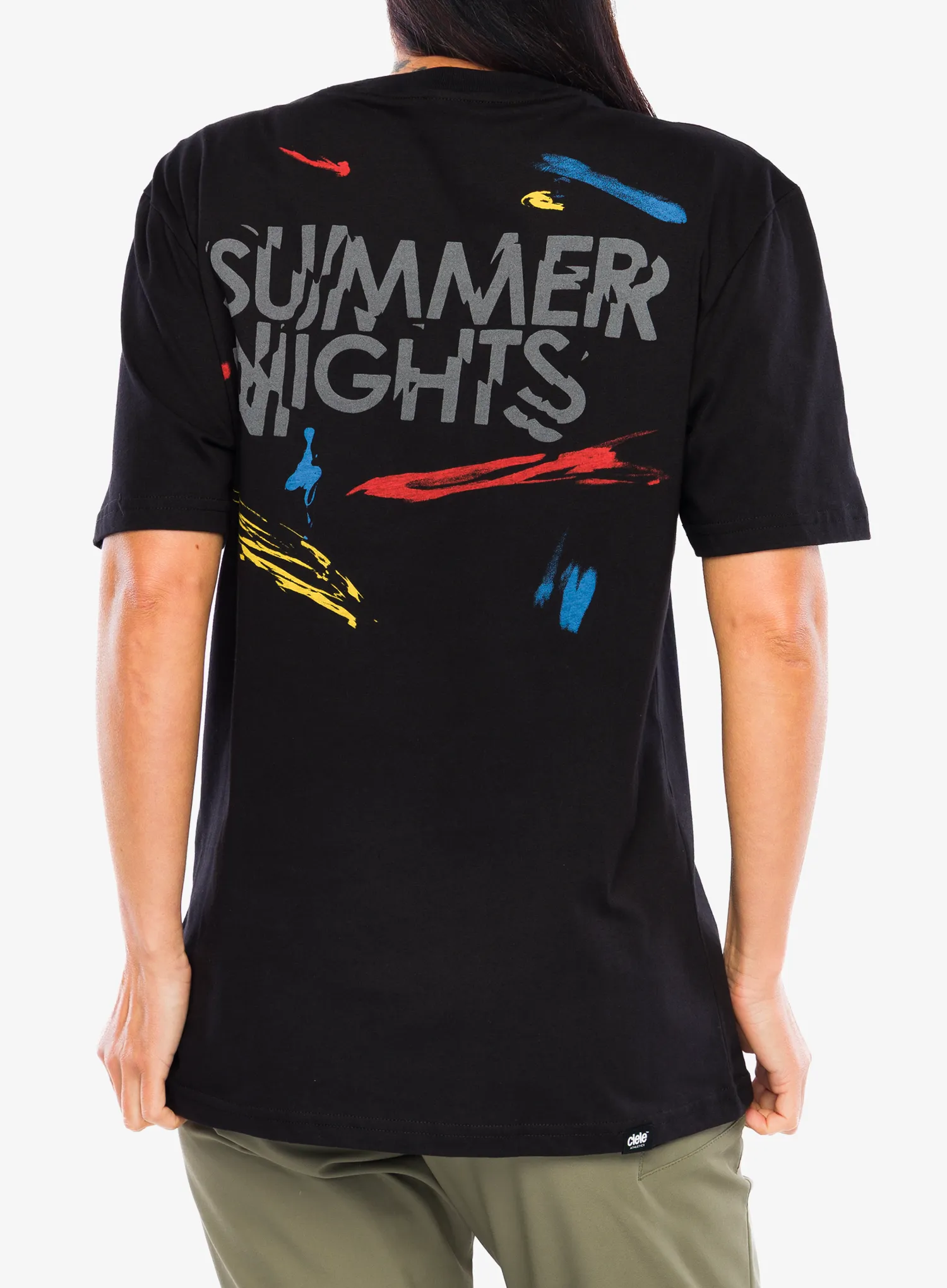Bombažna majica Ciele U-Ort Shirt - summer nights/black