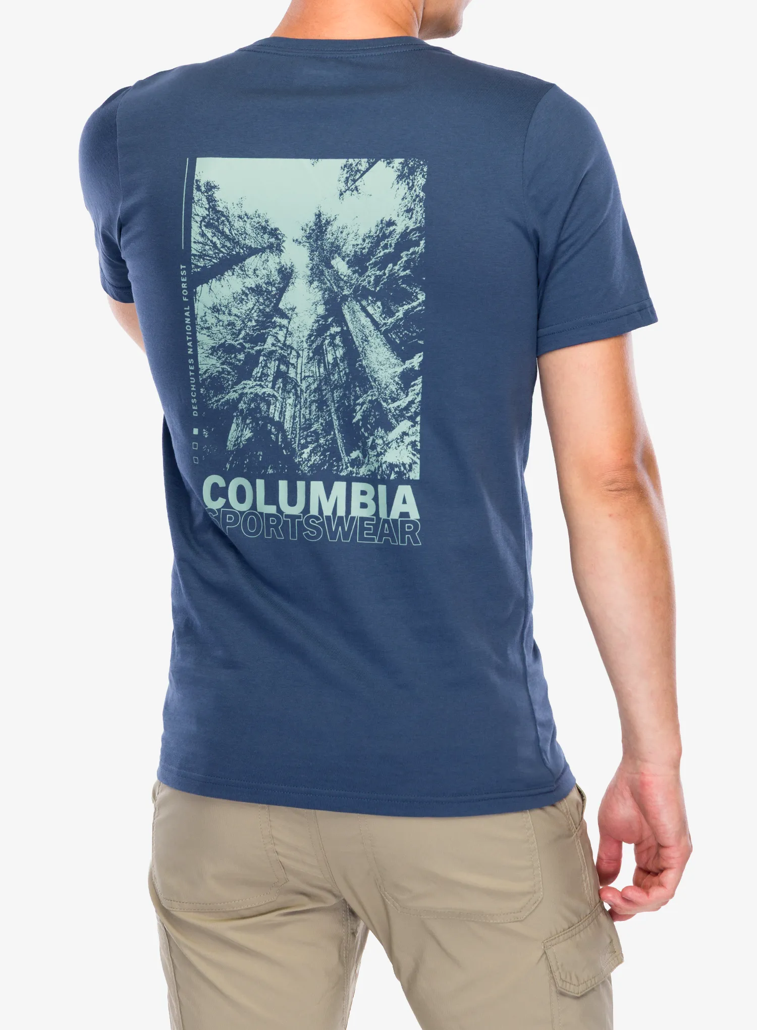 Bombažna majica Columbia Rapid Ridge Back Graphic Tee II - dark mountain/amazing heights