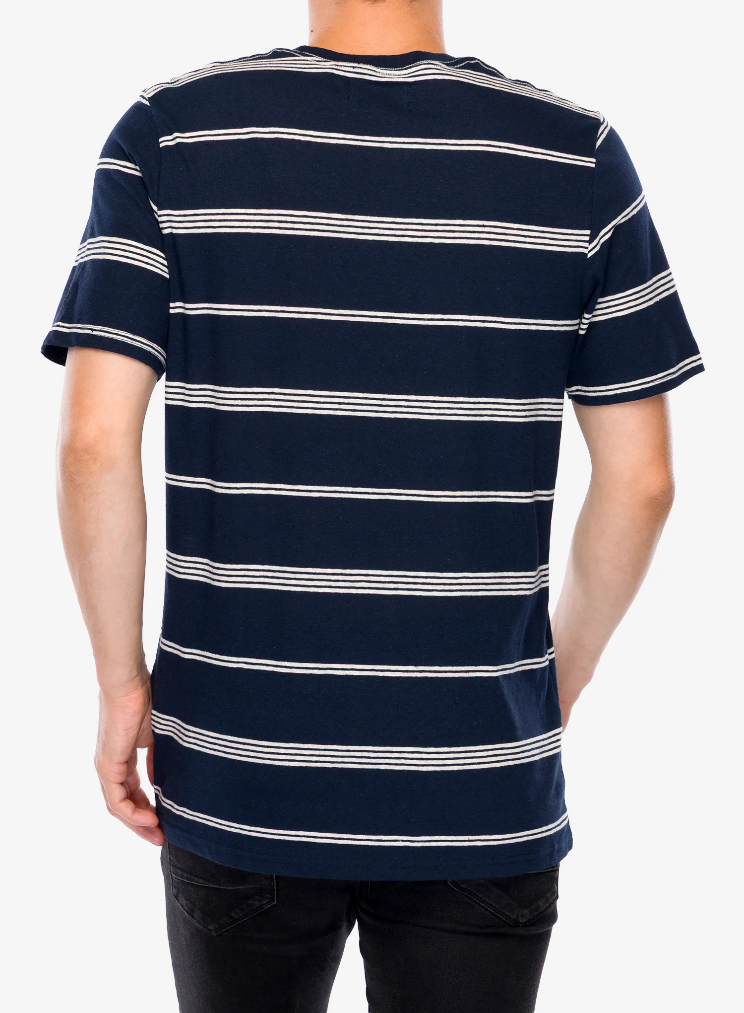 Bombažna majica Craghoppers Buffon Short Sleeved T-Shirt - blue navy stripe