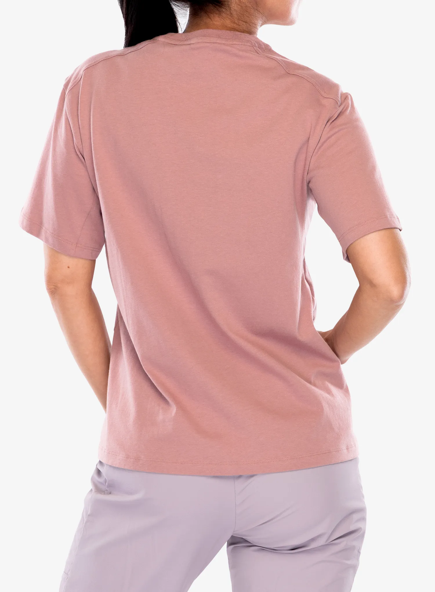 Ženska bombažna majica adidas TERREX Terrex Classic Logo Tee - warm clay