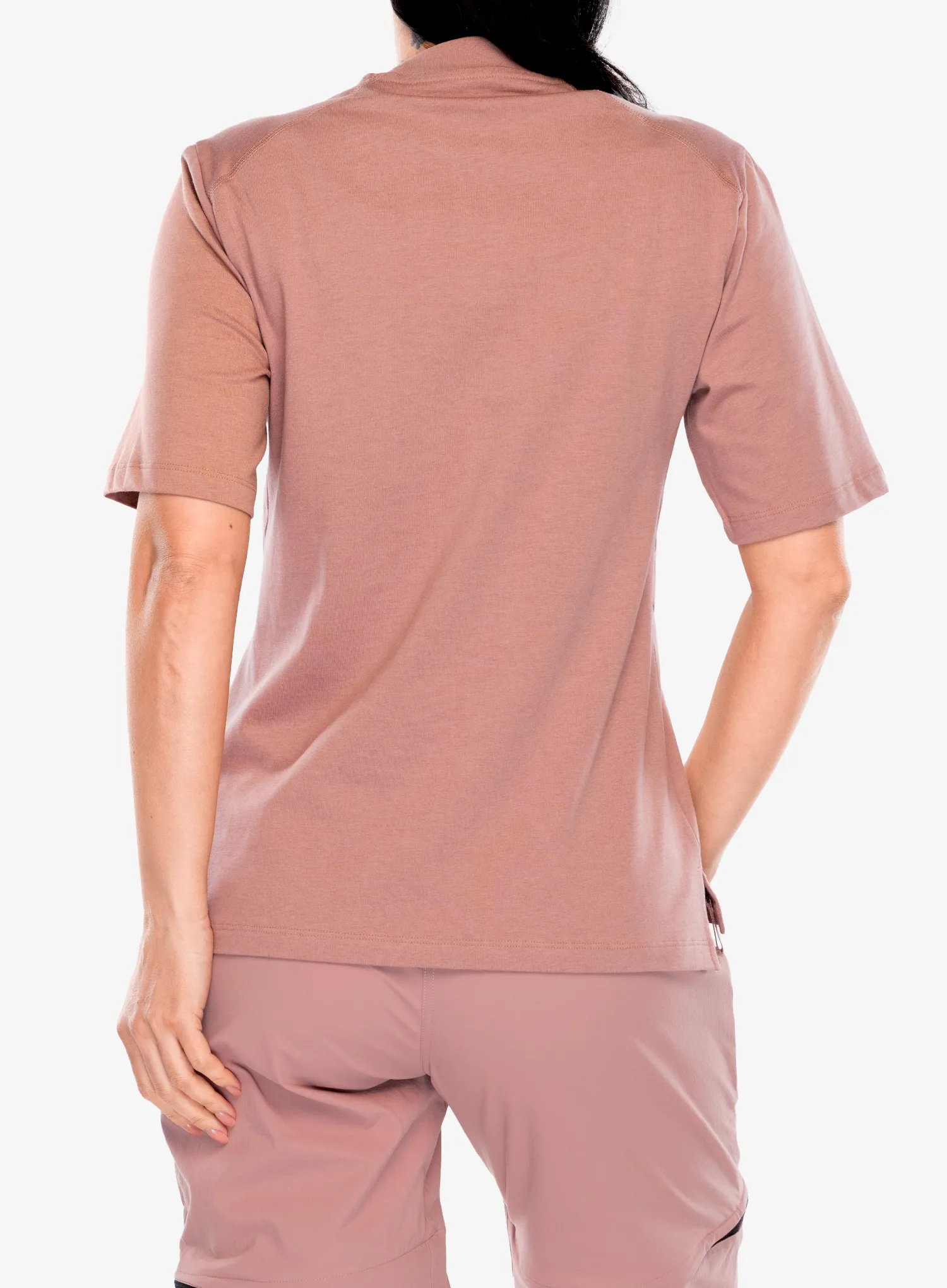 Ženska bombažna majica adidas TERREX Xploric Logo Short Sleeve - warm clay
