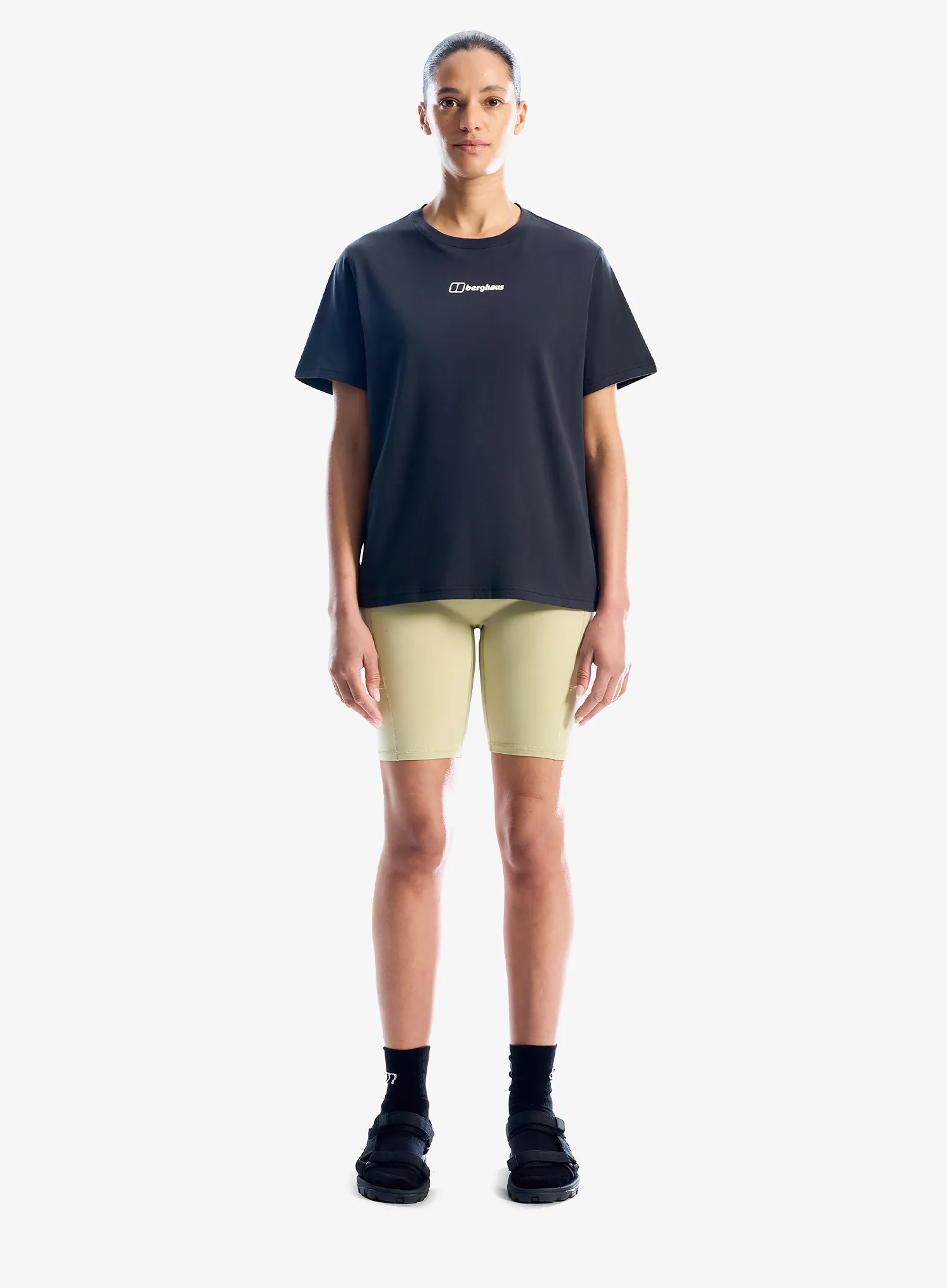 Ženska bombažna majica Berghaus Nature Essential Tee Af - jet black