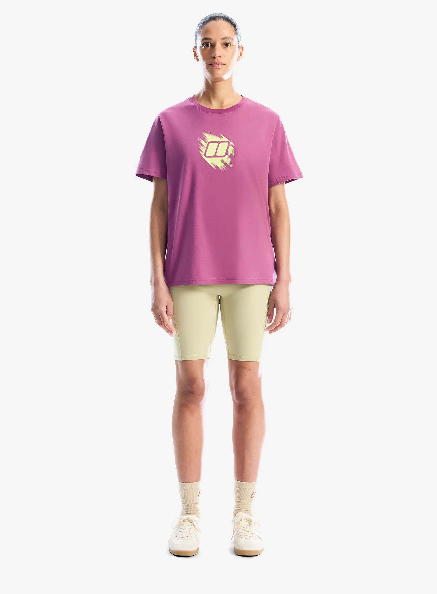 Ženska bombažna majica Berghaus Sketched Blocks Essential Tee Af - calluna