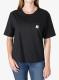 Ženska bombažna majica Carhartt Tencel Fiber Series Loose T-Shirt - black