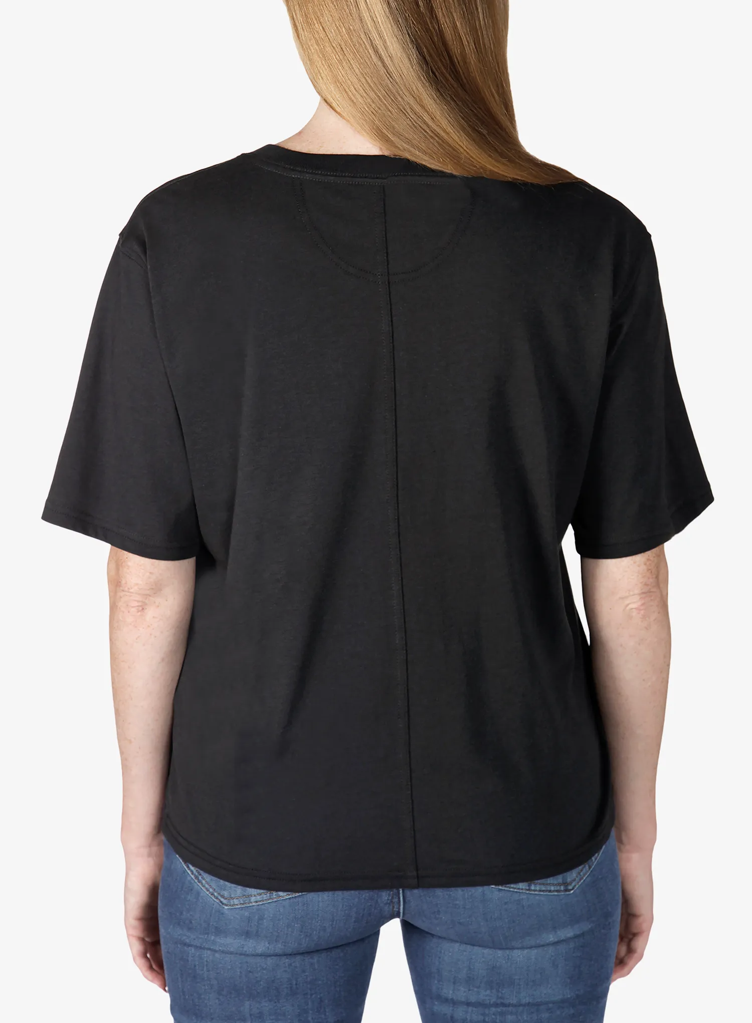 Ženska bombažna majica Carhartt Tencel Fiber Series Loose T-Shirt - black