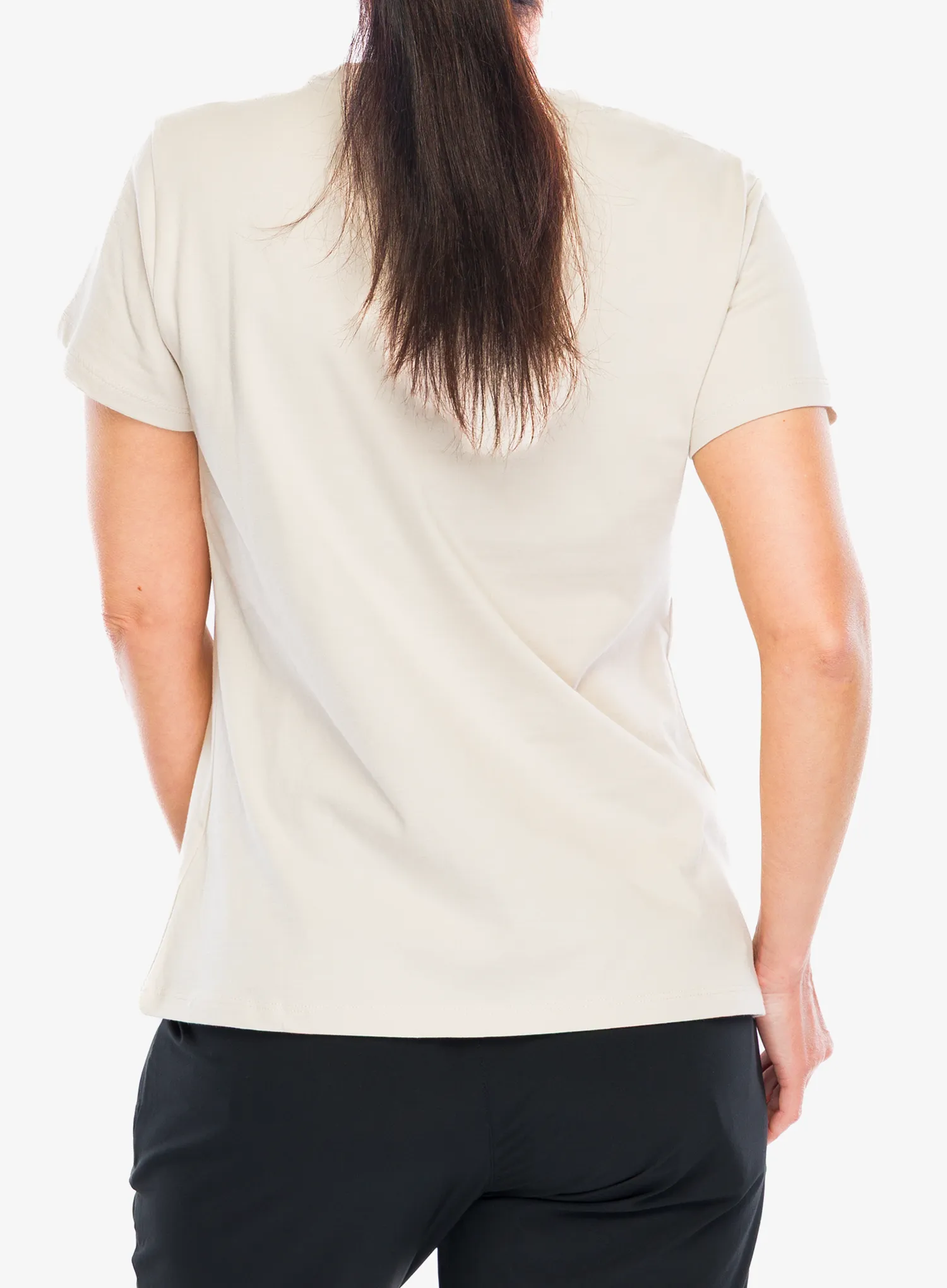 Ženska bombažna majica Didriksons Ingaro T BBTO - light beige