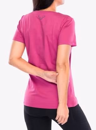 Ženska bombažna majica Dynafit Graphic CO S/S Tee - magenta/horizon
