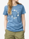 Ženska bombažna majica Fjallraven Fjallblomster Fox T-shirt - dawn blue