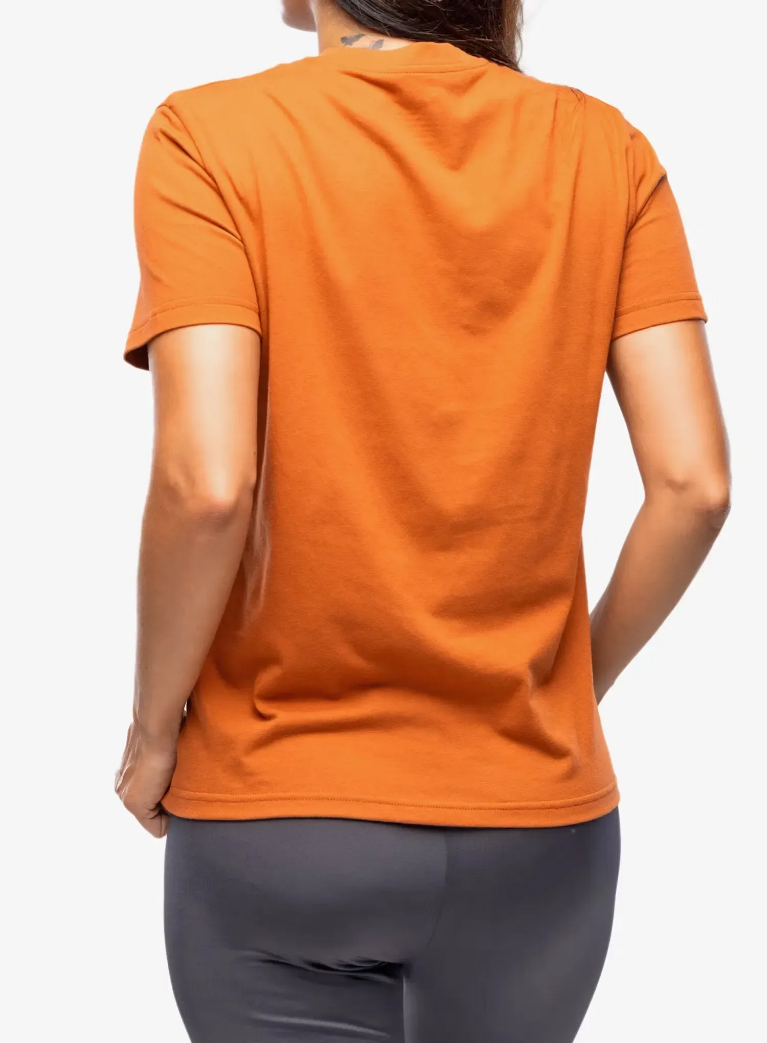 Ženska bombažna majica Fjallraven Logo Tee - terracotta brown