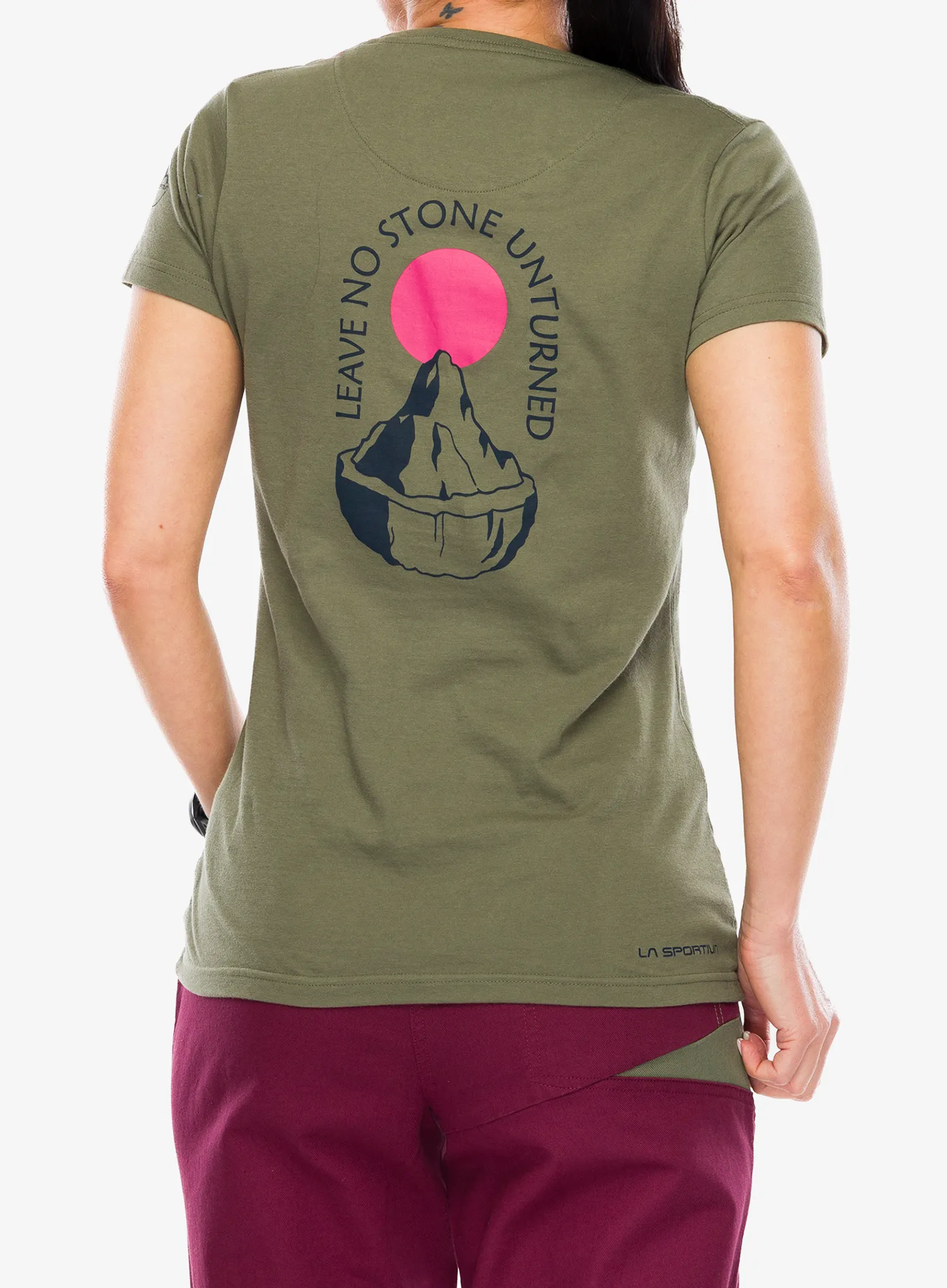 Ženska bombažna majica La Sportiva Stone T-Shirt - cypress/night sky