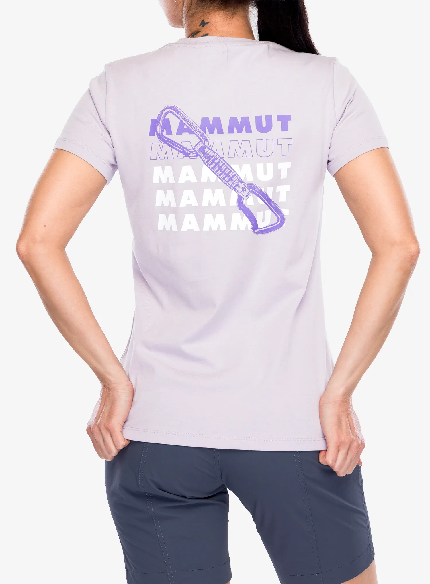 Ženska bombažna majica Mammut Massone T-Shirt Quickdraw - alpine calamint