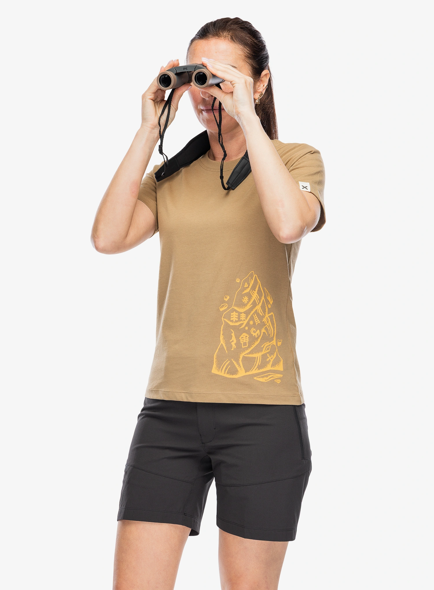 Ženska bombažna majica Montura Spire T-Shirt - beige desert 