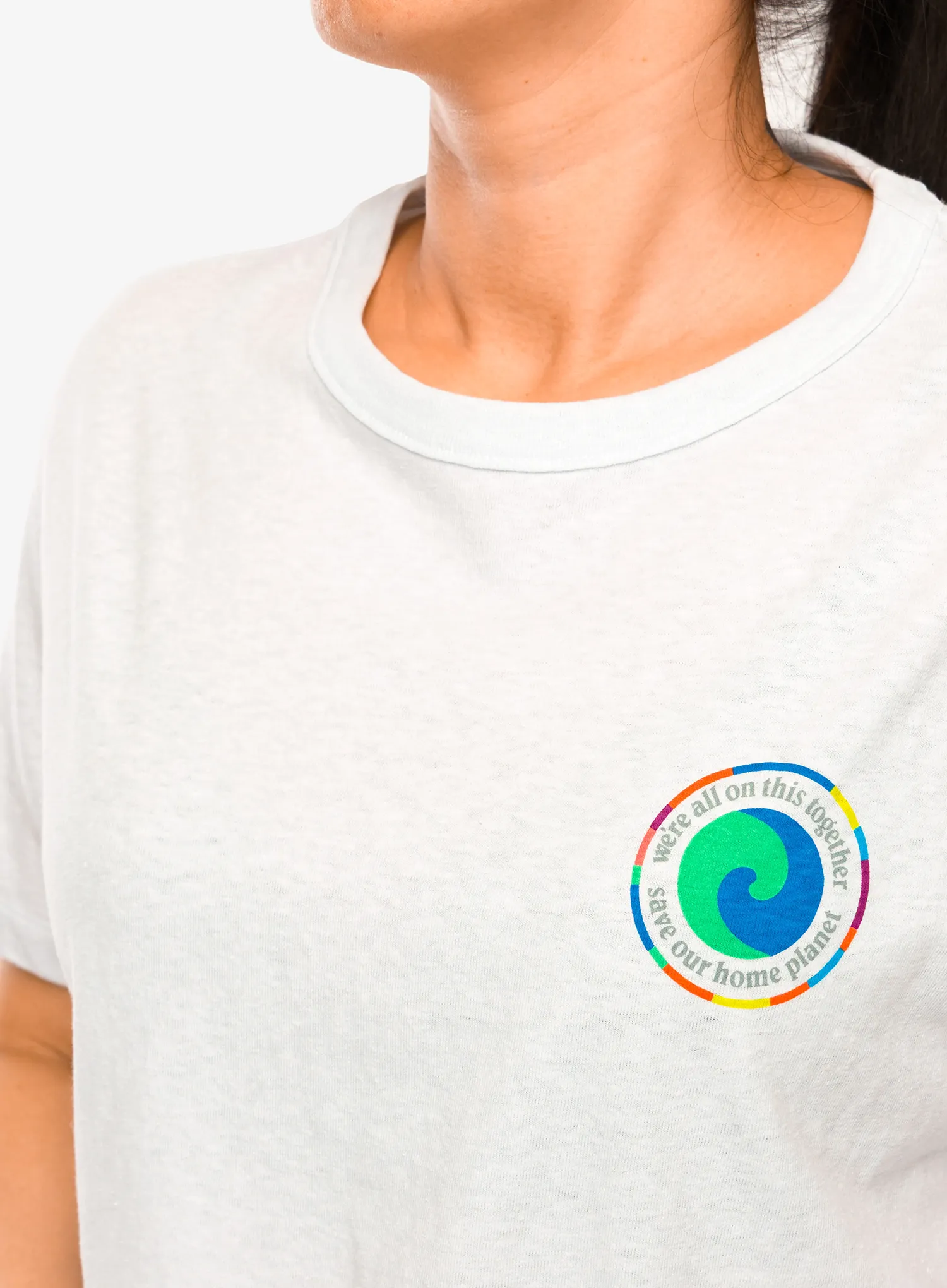 Ženska bombažna majica Patagonia Unity Fitz Easy Cut Responsibili-Tee - white