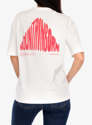 Ženska bombažna majica Peak Performance Graphic Tee - offwhite