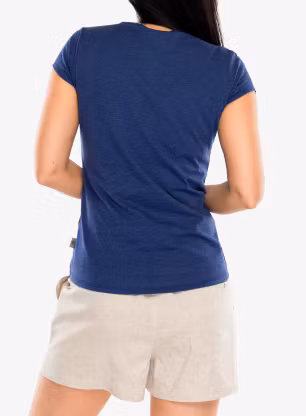 Ženska bombažna majica Royal Robbins Featherweight Slub Tee - future dusk nisene pt