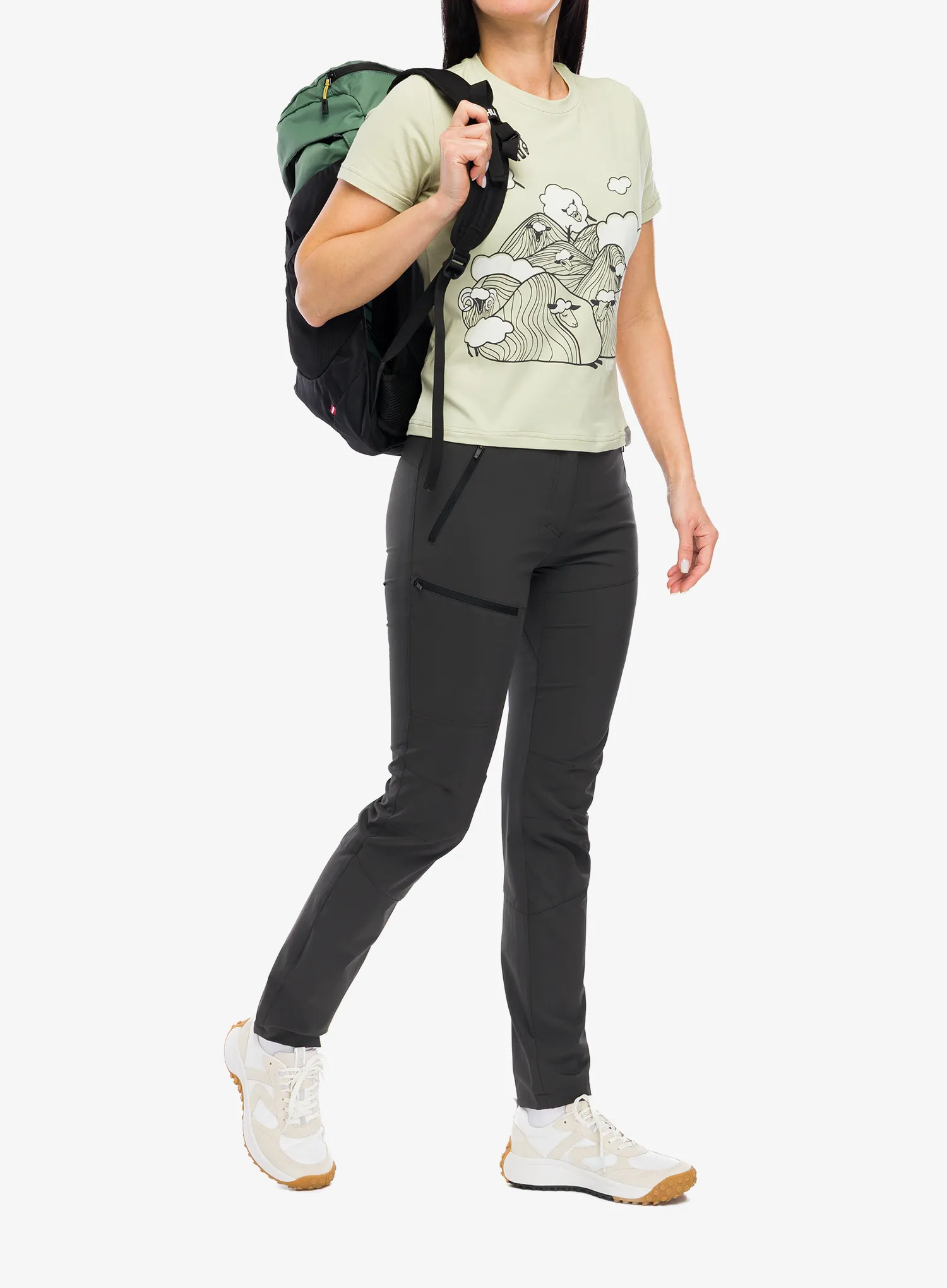 Ženska bombažna majica Turbat Vivcegora T-Shirt - bog lime