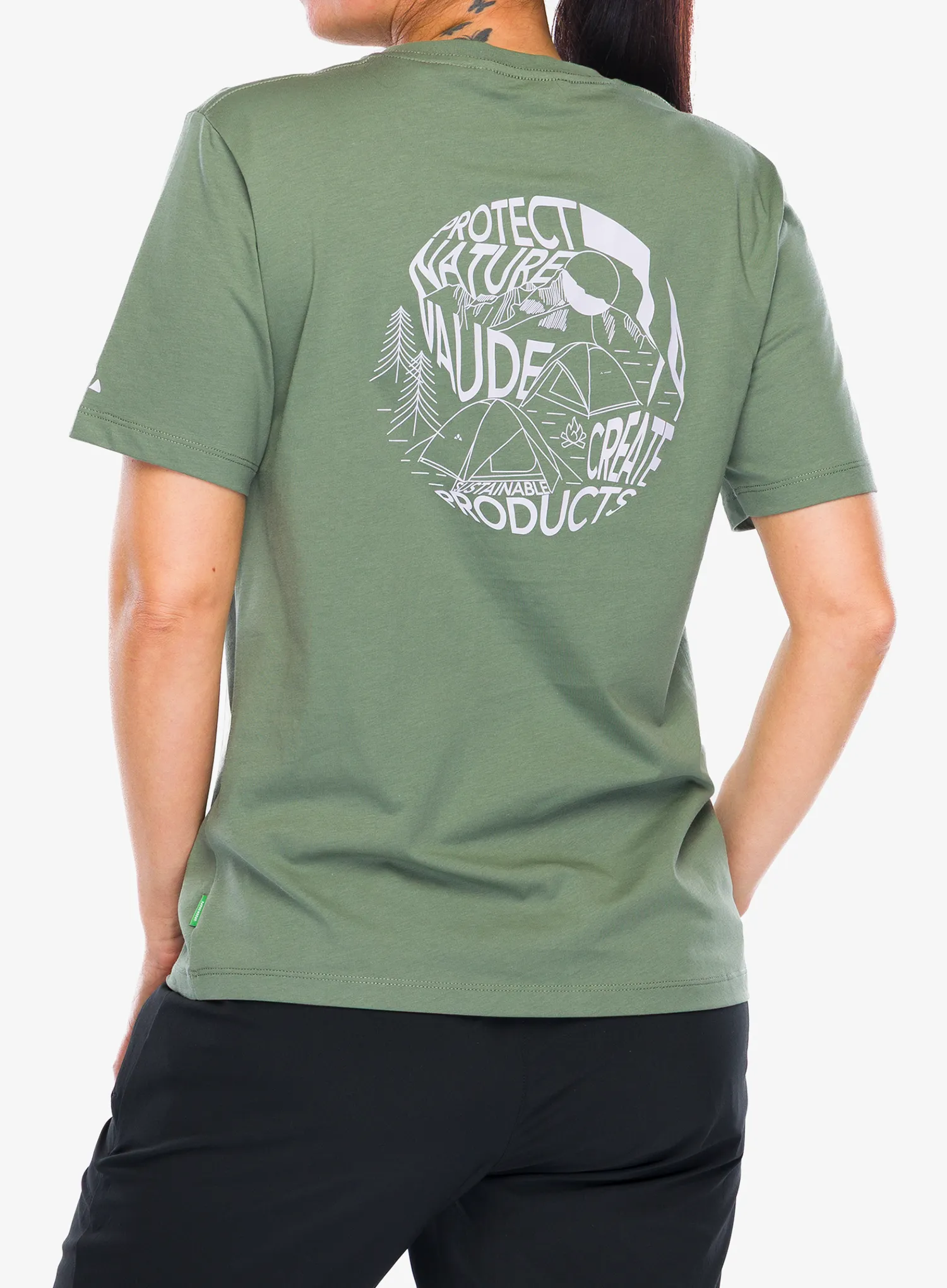 Ženska bombažna majica Vaude Spirit T-Shirt II - agave