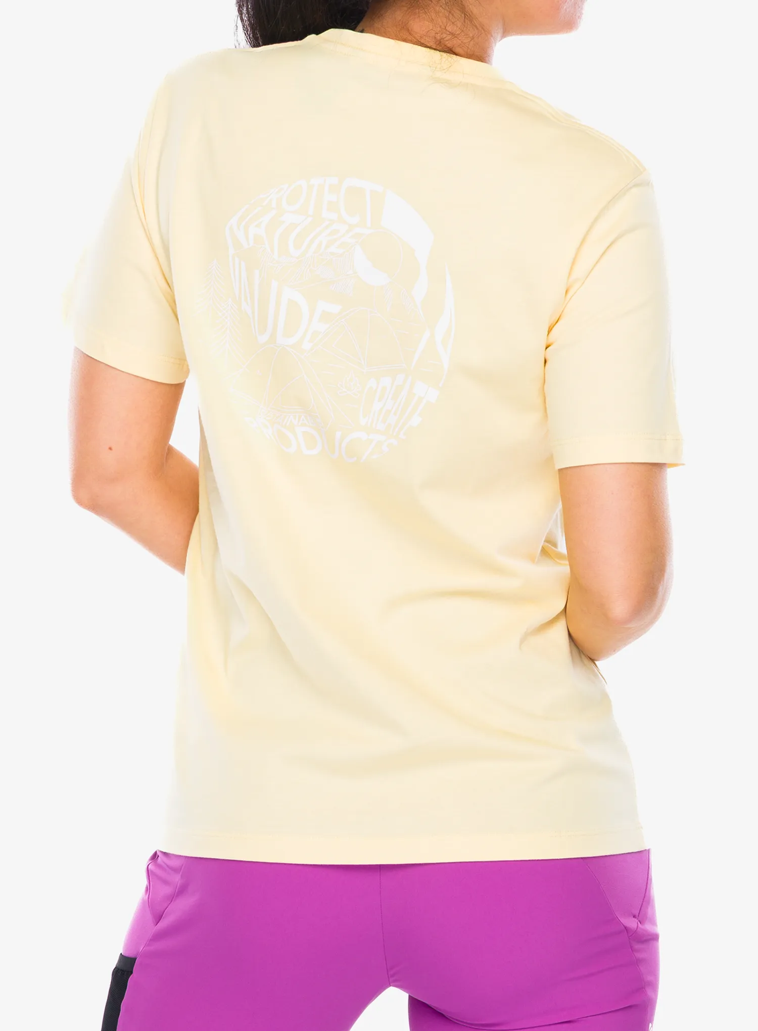 Ženska bombažna majica Vaude Spirit T-Shirt II - vanilla