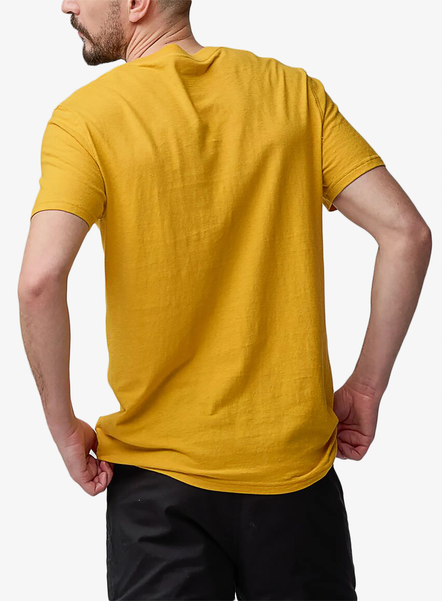 Bombažna majica Fjallraven Hemp Blend Out Here T-shirt - ochre