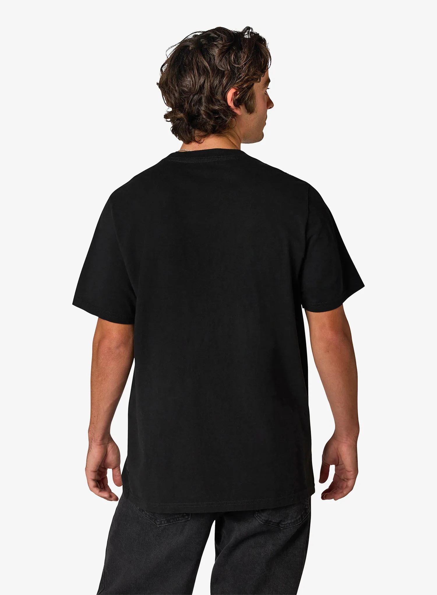 Bombažna majica Fox Absolute 195 Original SS Tee - black