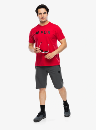 Bombažna majica Fox Absolute 195 Original SS Tee - flame red