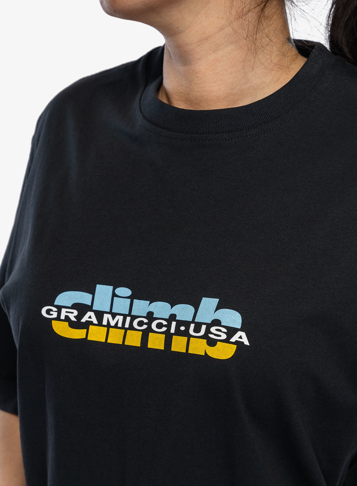 Bombažna majica Gramicci Climb Tee - vintage black