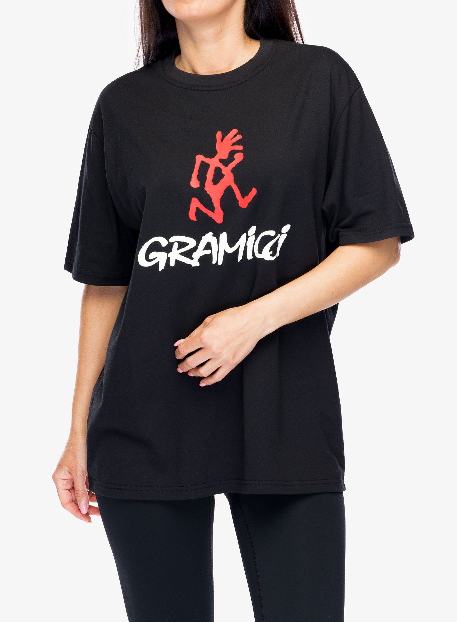 Bombažna majica Gramicci Gramicci Logo Tee - black