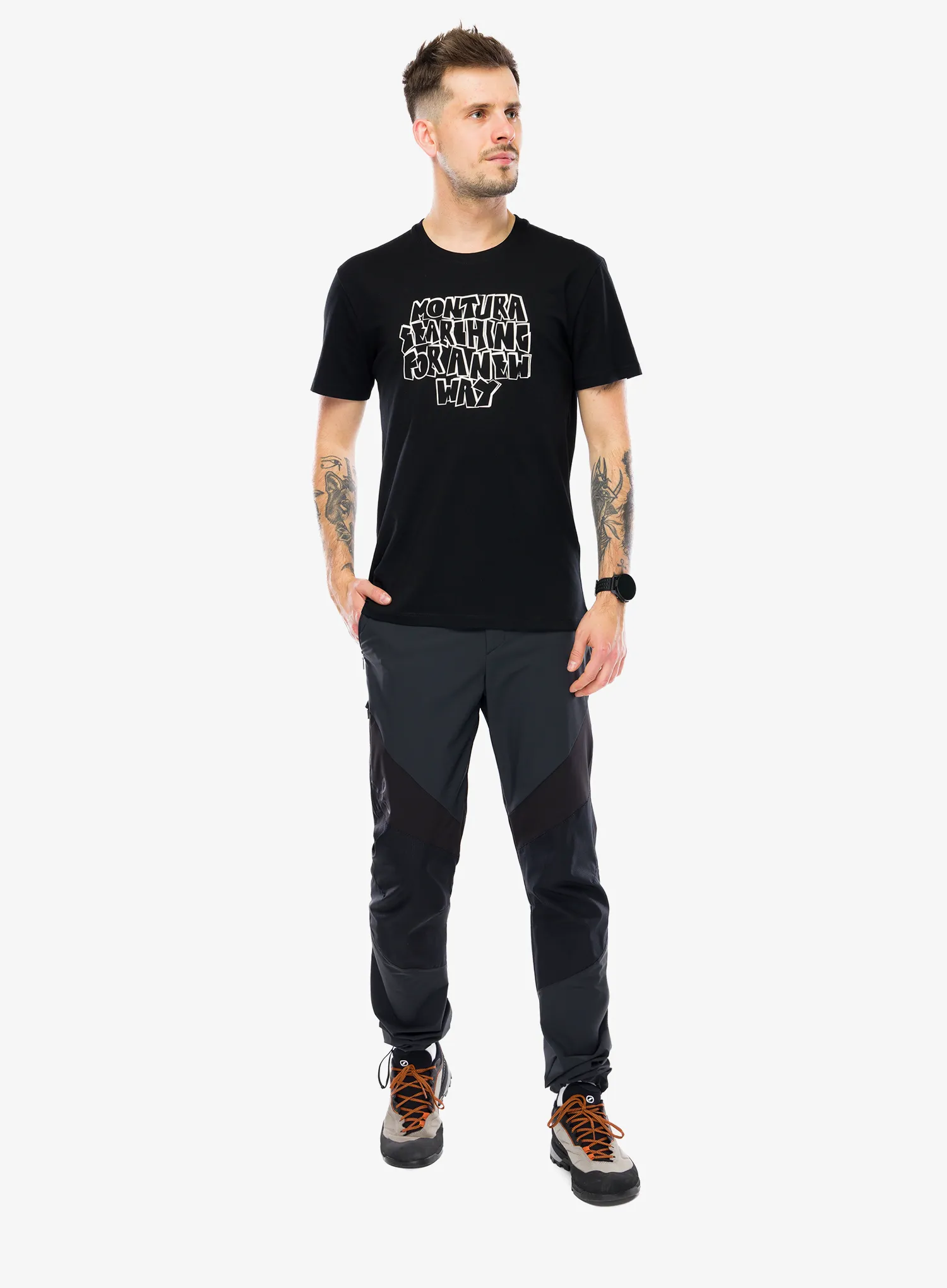 Bombažna majica Montura Knots T-Shirt - black