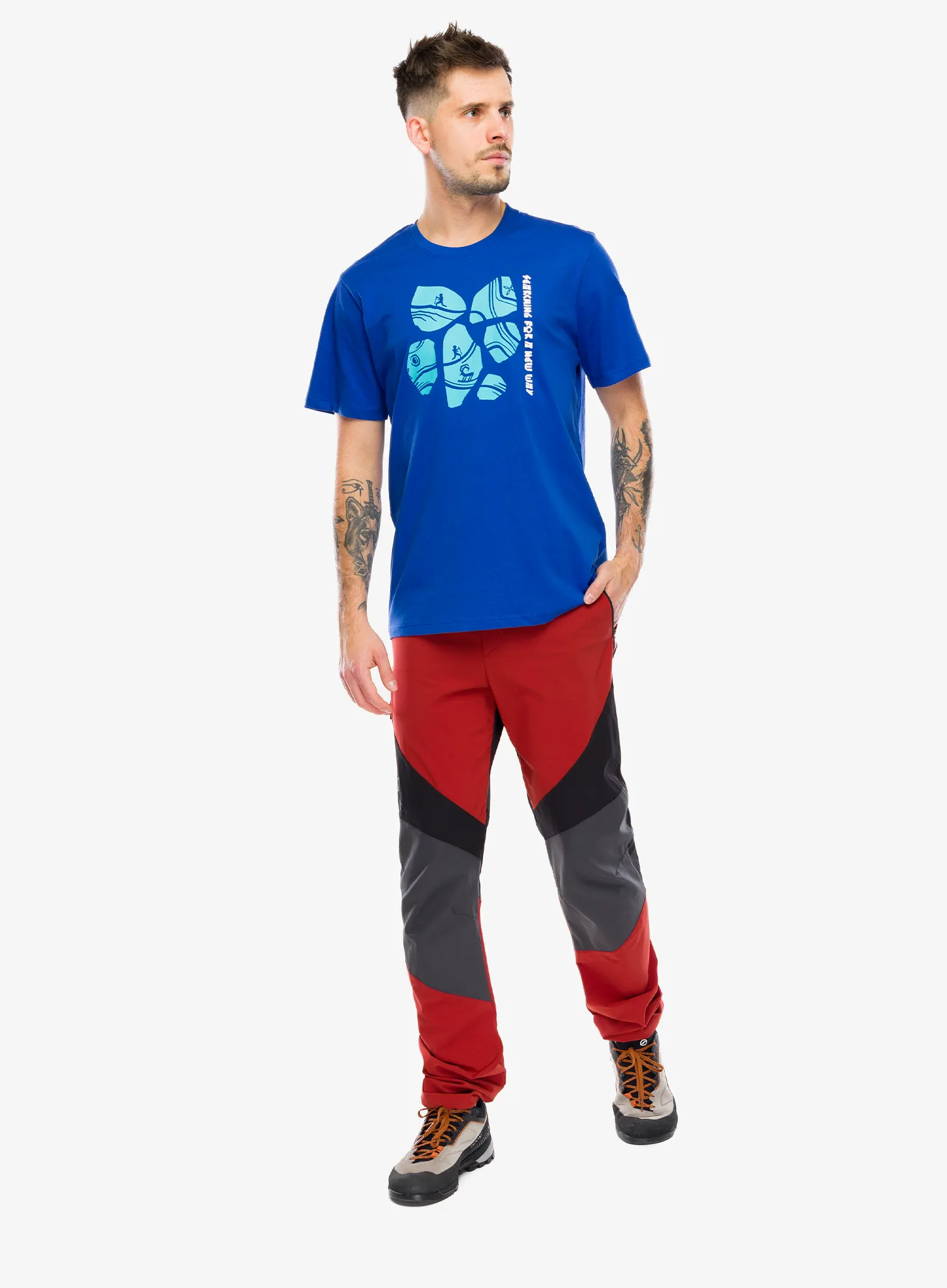 Bombažna majica Montura Limestone T-Shirt - b.blue