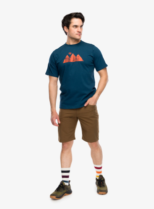 Bombažna majica Mountain Equipment Mountain Sun Tee - blue majolica