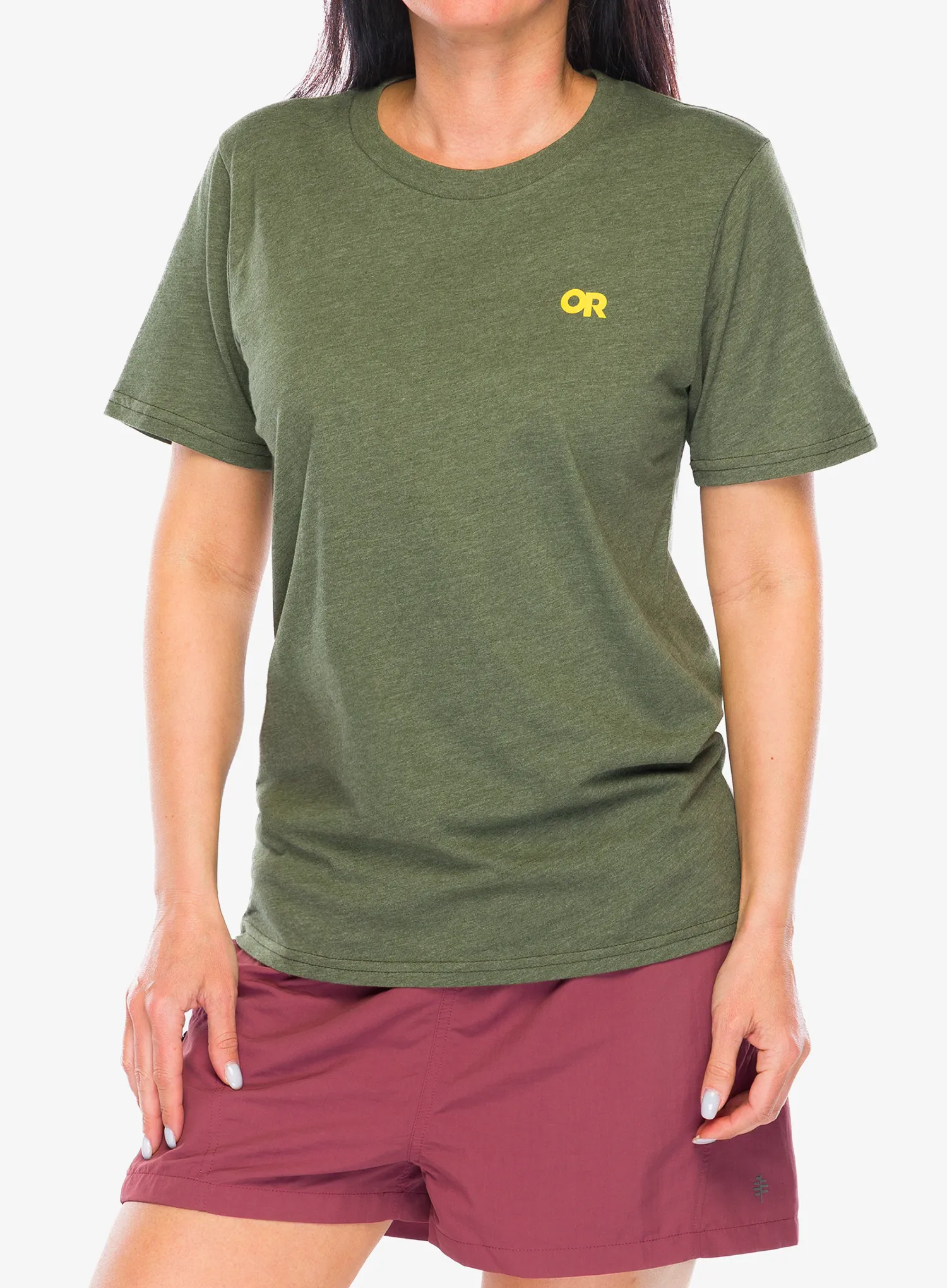 Bombažna majica Outdoor Research Spoked Logo T-Shirt - ranger green